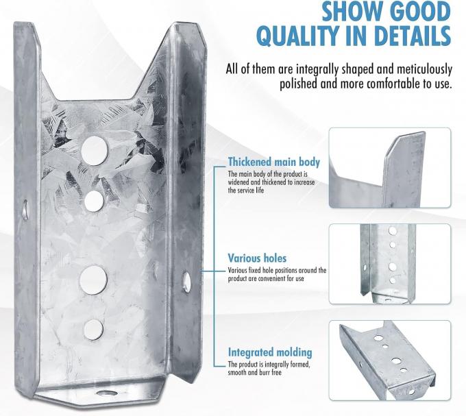 Ограждения для 2х4 деревянных углеродистых сталей ремонтный комплект с покрытием перила соединителей для сада 2