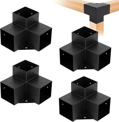 Внешний современный набор брекетов с деревянной опорой с стальными брекетами