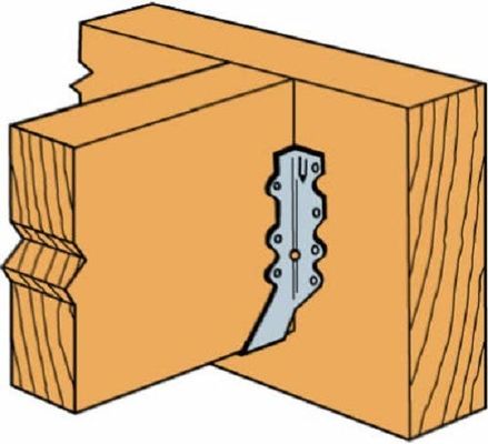 2x8 Вешалка 20 га LU28 Гальваническая поверхность Монтаж Вешалки деревянные Ураганные галстуки Рафты галстук