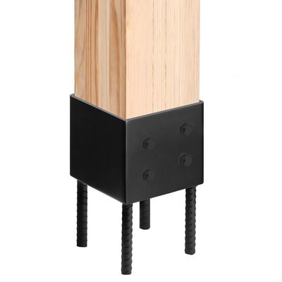 Держатель для столба 4x4, грунтовый шип, для бетонной террасы